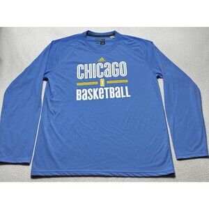 Chicago Sky Adidas Long sleeve Shirt Mens Size Large WNBA Womens Basketball